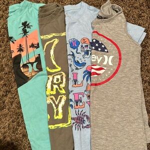 Set of 4 Boys Hurley Shirts-Small Size